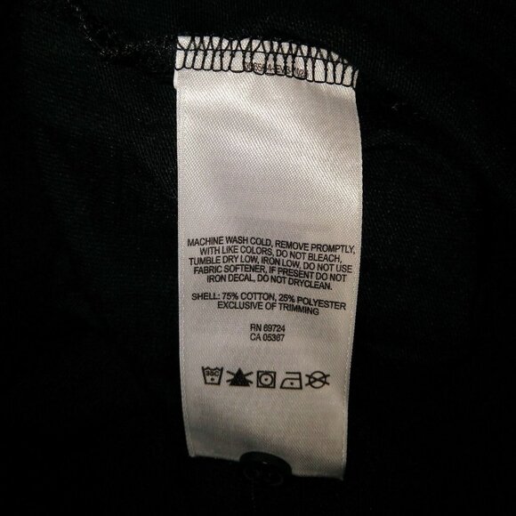 Columbia Easygoing Shirt Black Women Tab Sleeves Button Front Size Large - Picture 6 of 6